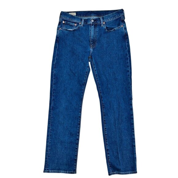 Levi's Premium Jeans Mens Blue Denim WaterLess Straight Leg 33 X 30 Classic - Picture 1 of 9